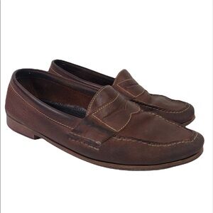 Cole Haan Brown Leather Penny Loafer Shoes Size 11.5D